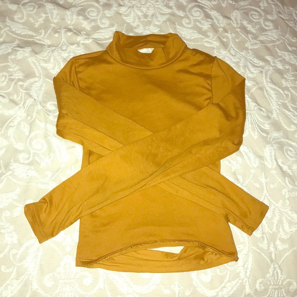 🔥🔥Mustard Yellow Long Sleeve Turtle Neck Top🔥🔥
